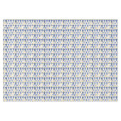 Blauw Goud Kerstmispatroon#25 ID1009 Tafelkleed (Voorkant (Horizontaal))