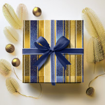 Blauw Goud Kerstmispatroon#27 ID1009