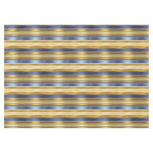 Blauw Goud Kerstmispatroon#27 ID1009 Tafelkleed (Voorkant (Horizontaal))