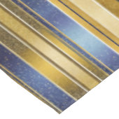 Blauw Goud Kerstmispatroon#27 ID1009 Tafelkleed (Gekanteld)