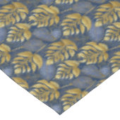 Blauw Goud Kerstmispatroon#29 ID1009 Tafelkleed (Gekanteld)