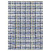 Blauw Goud Kerstmispatroon#2 ID1009 Tafelkleed (Voorkant)