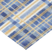 Blauw Goud Kerstmispatroon#2 ID1009 Tafelkleed (Gekanteld)