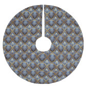 Blauw Goud Kerstmispatroon#31 ID1009 Kerstboom Rok (Voorkant)