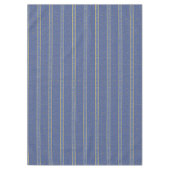 Blauw Goud Kerstmispatroon#35b ID1009 Tafelkleed (Voorkant)