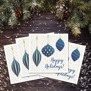 Blauw Goud Kerstversiering Vakantie Servet