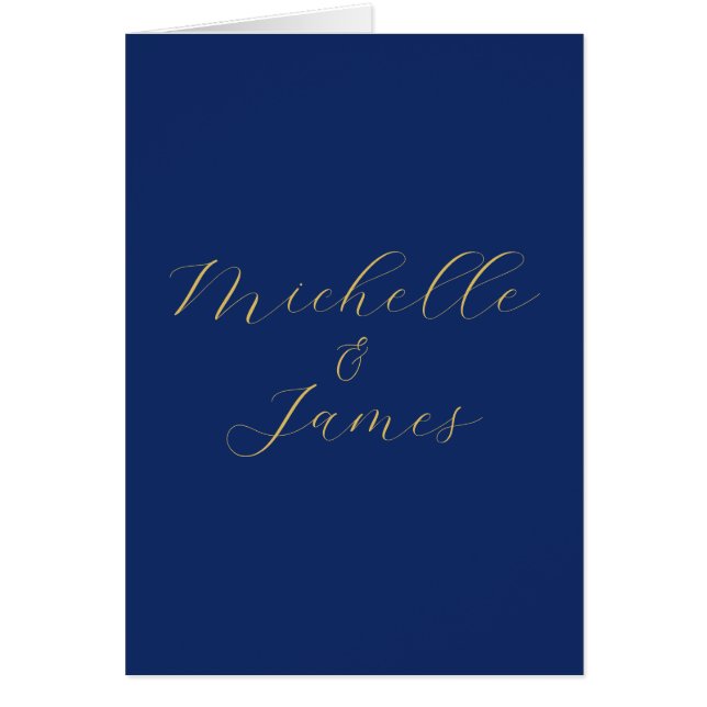 Blauw & Goud Kleuren Professionele Trendy Moderne  (Voorkant)
