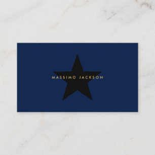 Blauw Goud Kleuren Professionele Trendy Zwarte Ste Informatiekaartje