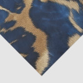 Blauw Goud Koeienhuid Tissuepapier (Detail)