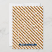 Blauw Goud Koninklijke Kroonprins Aqiqah Kaart (Achterkant)