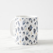 Blauw Goud Kristallen Koffiemok (Voorkant links)