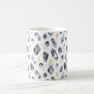 Blauw Goud Kristallen Koffiemok