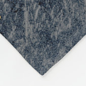 Blauw Goud Mandala Bloemen Fleece Deken (Hoek)