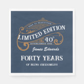  Blauw Goud Mannen Servet (Voorkant)