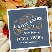  Blauw Goud Mannen Servet