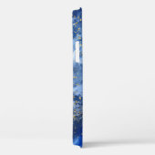 Blauw Goud Marmer: Luxe Textuur. Case-Mate iPhone Case (Achterkant / Rechts)