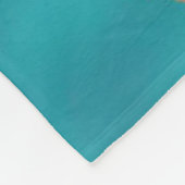 Blauw Goud Metallic Marmeren Steen Fleece Deken (Hoek)