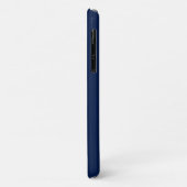 Blauw & Goud | Minimaal Modern Initiaal Monogram Case-Mate iPhone Case (Achterkant/links)