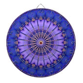 Blauw Goud Modern Dartboard Dartbord (Voorkant)