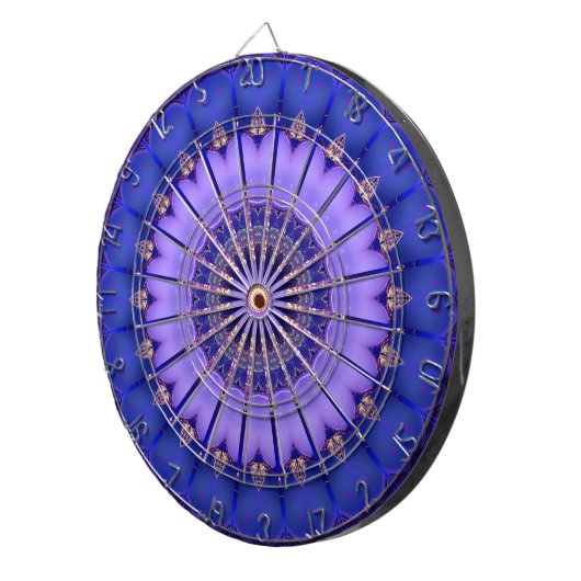Blauw Goud Modern Dartboard Dartbord (Voorkant Rechts)