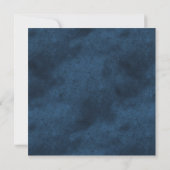 Blauw Goud Monogram Moderne Trouw Save The Date (Achterkant)