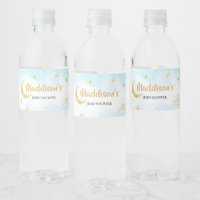 Blauw Goud Over De Maan Baby shower
