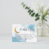 Blauw Goud Over De Maan Boekaanvraag Informatiekaartje (Staand voorkant)