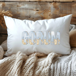 Blauw Goud Pastel Waterverf Gorum Louisiana Kussen