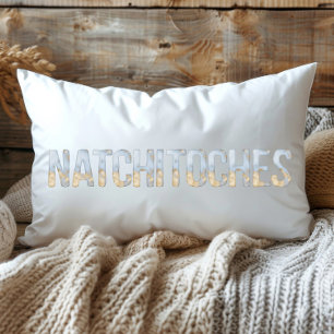 Blauw Goud Pastel Waterverf Natchitoches Louisiana Kussen