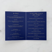 Blauw Goud Pauw Indiase bruiloft details, programm (Binnen)