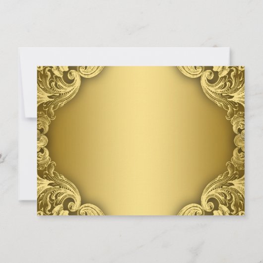 Blauw Goud Prins Kroonprins Verjaardagsfeest Kaart (Achterkant)