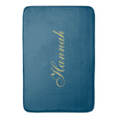 Blauw Goud Professionele Trendy Minimalistische Na Badmat (Voorkant Verticaal)