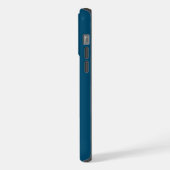 Blauw Goud Professionele Trendy Minimalistische Na iPhone Hoesje (Linkerkant)