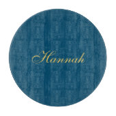 Blauw Goud Professionele Trendy Minimalistische Na Snijplank (Voorkant)