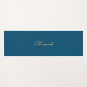 Blauw Goud Professionele Trendy Minimalistische Na Yogamat (Achterkant (horizontaal))