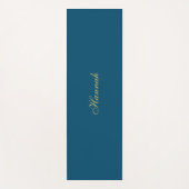 Blauw Goud Professionele Trendy Minimalistische Na Yogamat (Voorkant)