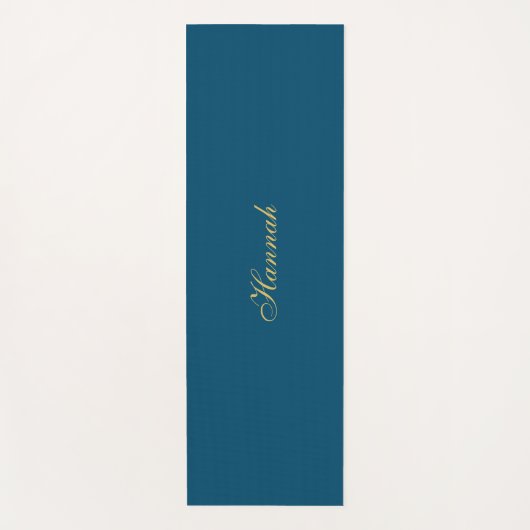 Blauw Goud Professionele Trendy Minimalistische Na Yogamat (Voorkant)