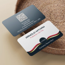 Blauw, Goud, Roze Modern Professionele QR-code