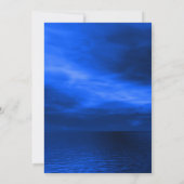 Blauw goud sprankelende oudejaarsavond kaart (Achterkant)