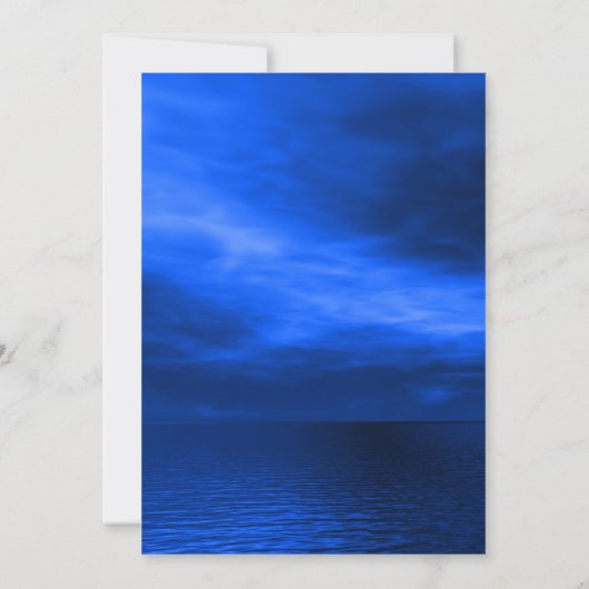 Blauw goud sprankelende oudejaarsavond kaart (Achterkant)