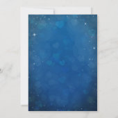 Blauw Goud Sprookjes Kasteel Glans Zoete 16 Kaart (Achterkant)