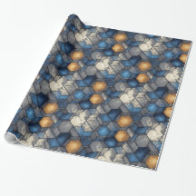 Blauw & Goud Stedelijke Hex Wrap