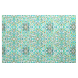 blauw goud Stoff, kleurrijk huis textiel mooi Stof