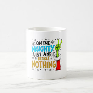 Blauw & Goud Stoute Lijst Kerst Creatuur Ontwerp Koffiemok