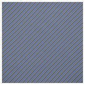 Blauw & Goud Strepen Stof (Swatch)