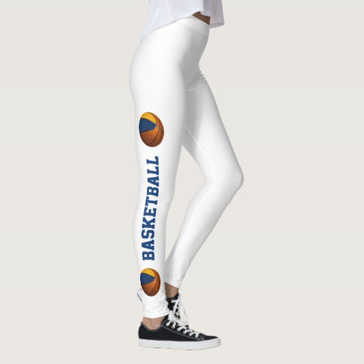 Blauw Goud Team Geest Meisjes Basketbal Leggings (Rechts)