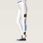 Blauw Goud Team Geest Meisjes Basketbal Leggings (Links)