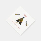 Blauw & Goud Tepee Boho Alle Leeftijd Verjaardagsf Servetten (Hoek)