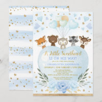 Blauw Goud Valentijnsdag Schatje Baby Jongen Showe