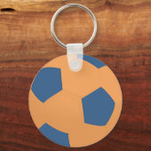 Blauw & Goud Voetballen Sleutelhanger (Voorkant)